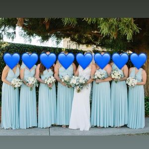 Twist wrap bridesmaids dress, size small (6-8)